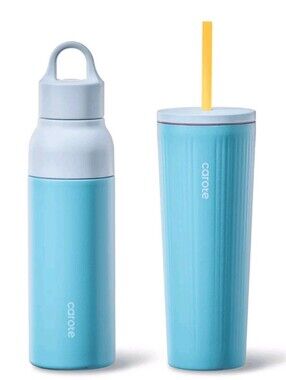 Carote 2PCS Insulated Stainless Steel Tumbler, Highlight Series Water...